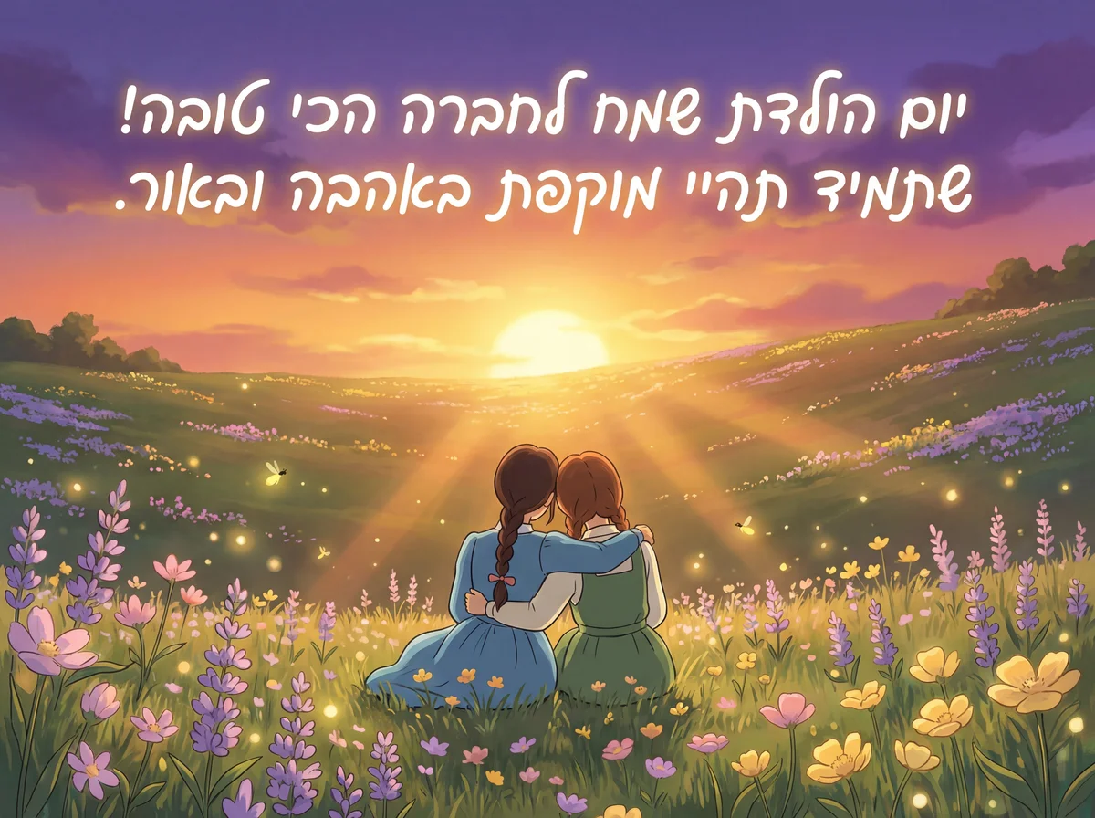 יום הולדת שמח לחברה הכי טובה!
