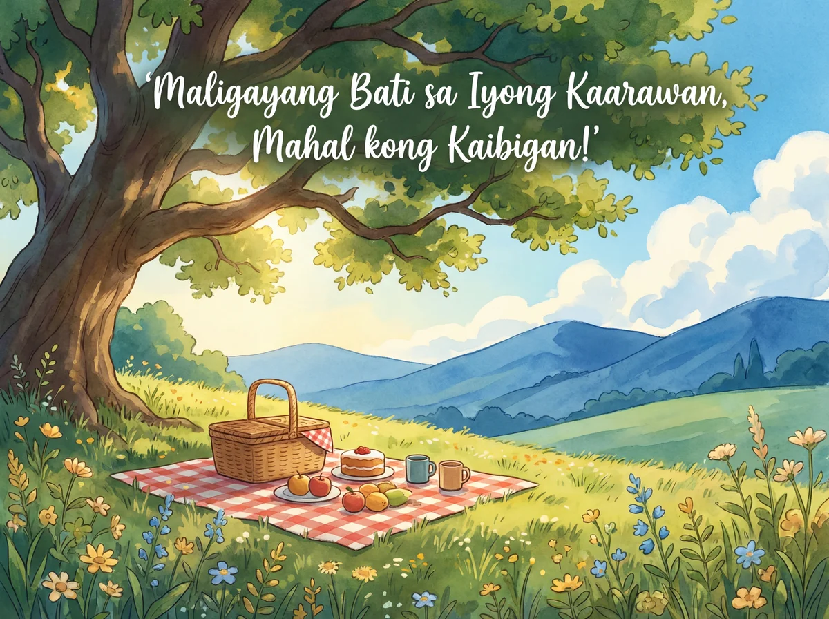 maligayang bati sa kaarawan, mahal kong kaibigan!