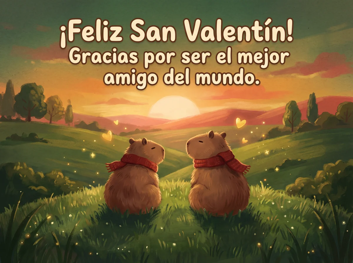 Feliz Día de San Valentín a mi mejor amigo