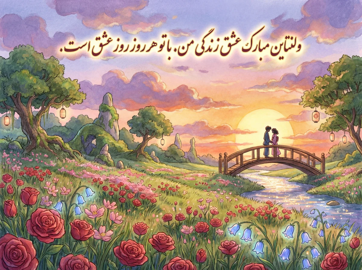 کارت تبریک روز ولنتاین برای عشق زندگی