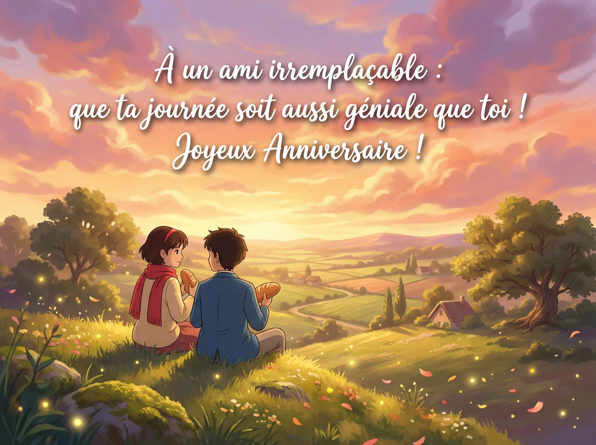 carte d'anniversaire pour un ami proche