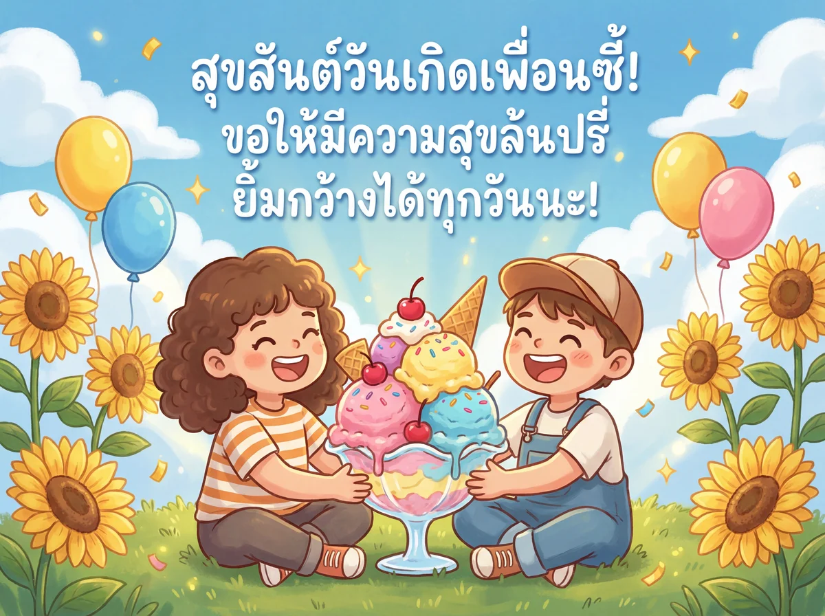 คำอวยพรวันเกิดให้เพื่อนซี้