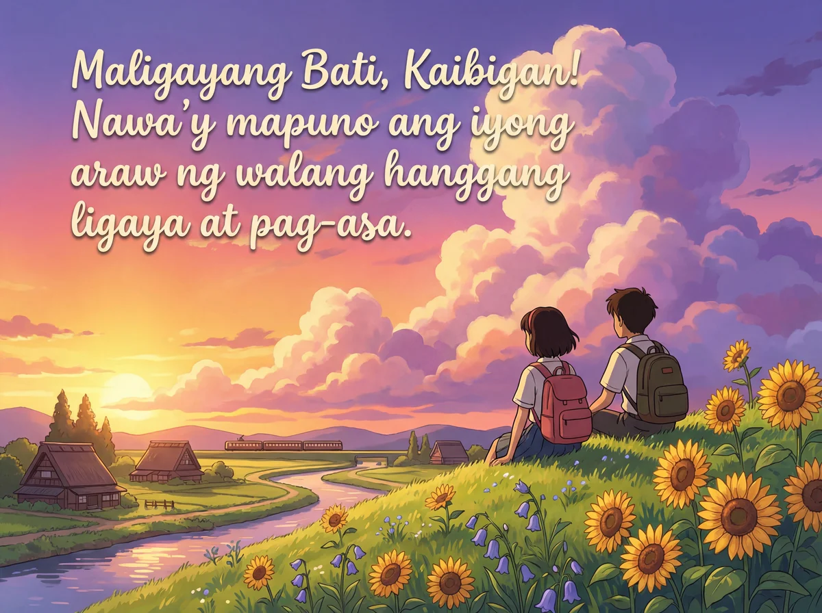 maligayang bati sa kaarawan ng kaibigan