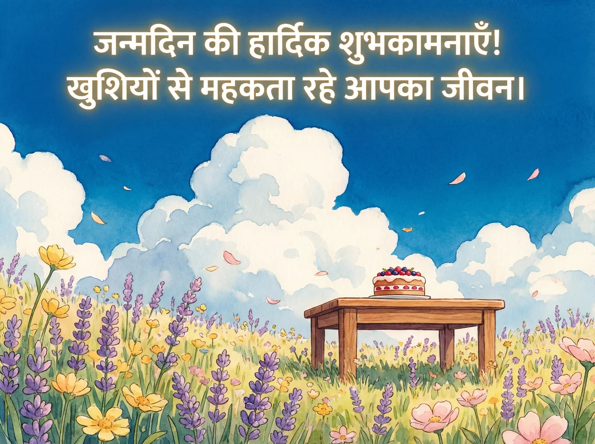 जन्मदिन की हार्दिक शुभकामनाएँ!