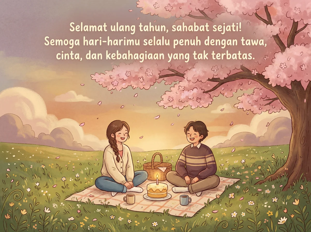 Ucapan ulang tahun untuk teman baik