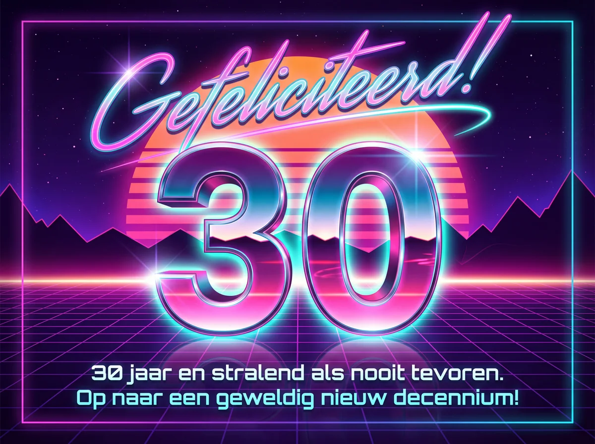felicitatie verjaardag 30 jaar