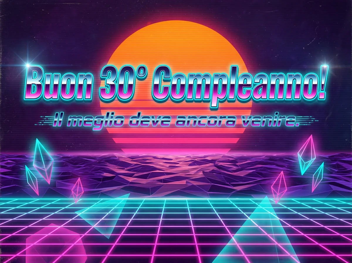 biglietto di compleanno per un amico che compie 30 anni
