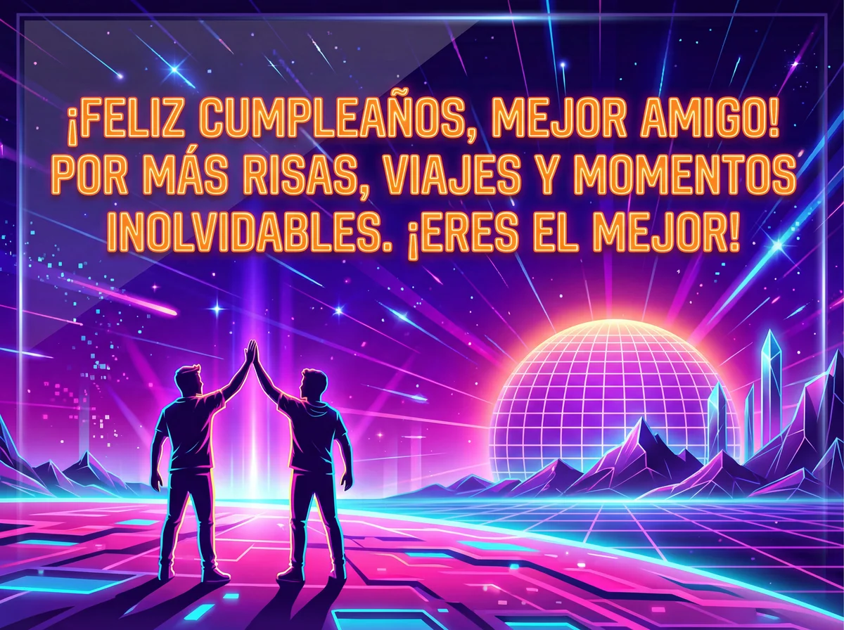 Mensaje de feliz cumpleaños para mi mejor amigo