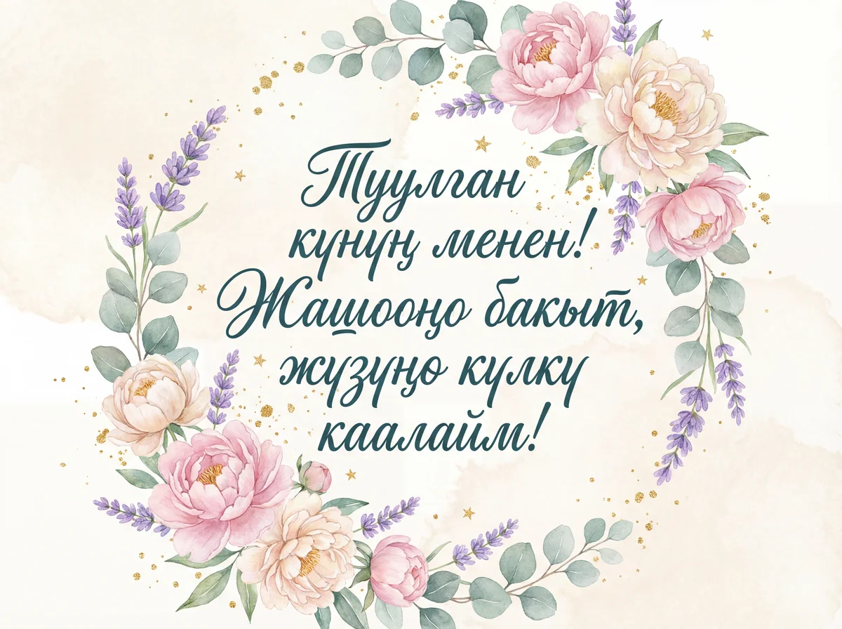 Туулган күнүң менен куттуктайм!