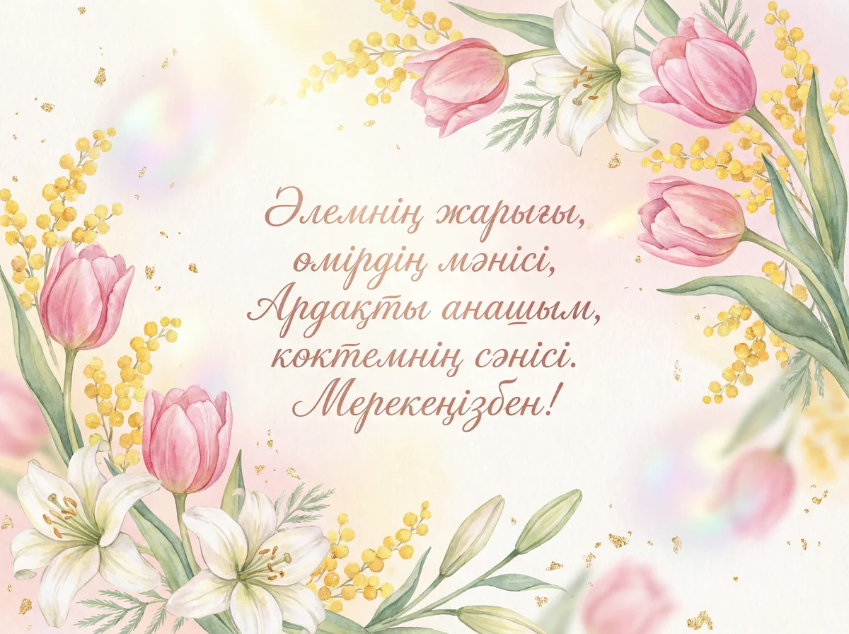 Анаға Халықаралық әйелдер күніне құттықтау