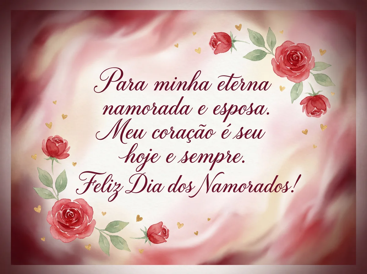 Cartão de Dia dos Namorados para a esposa