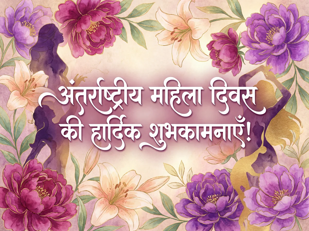 अंतर्राष्ट्रीय महिला दिवस की शुभकामनाएँ