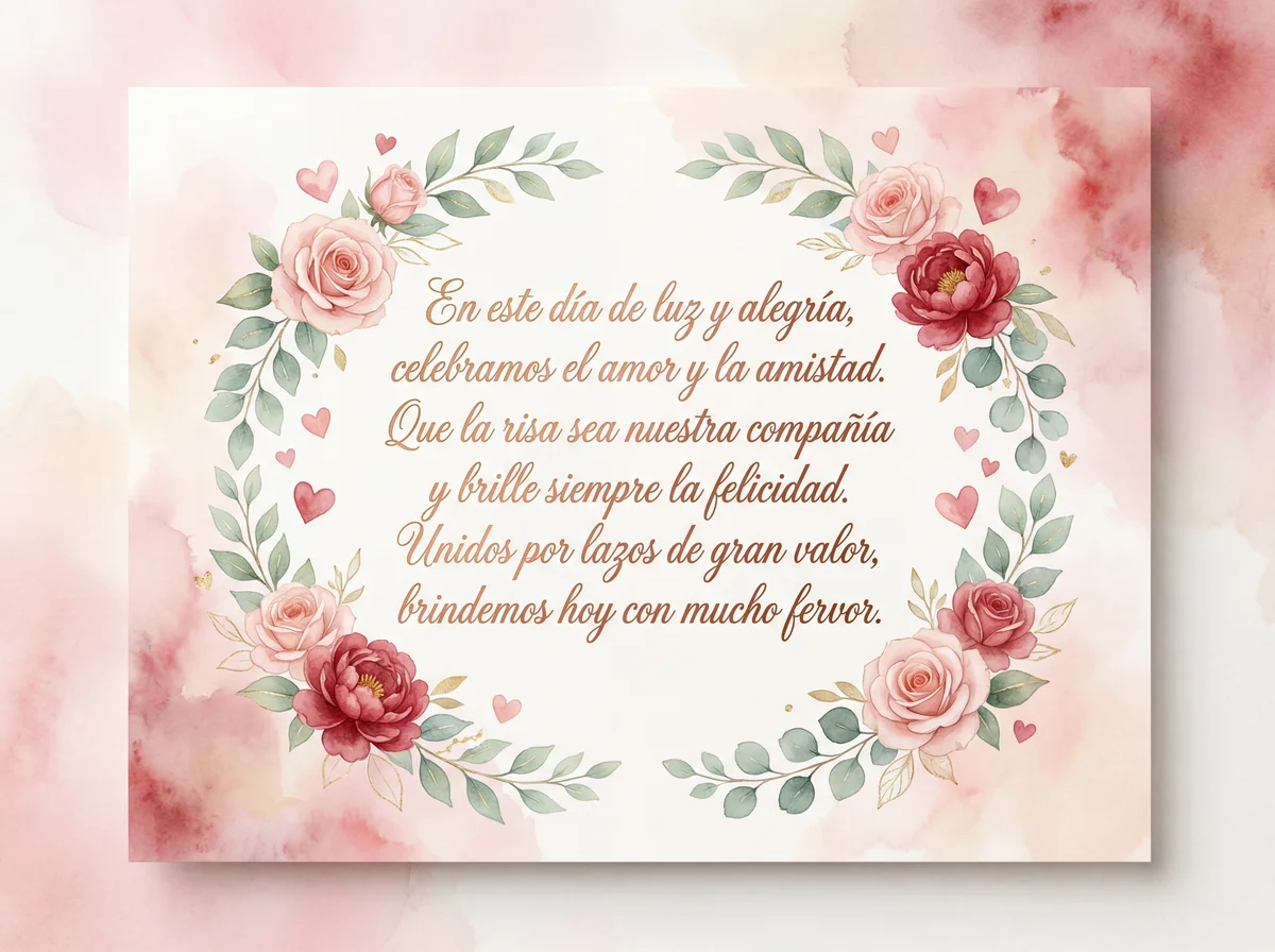 Mensaje de feliz Día del Amor y la Amistad