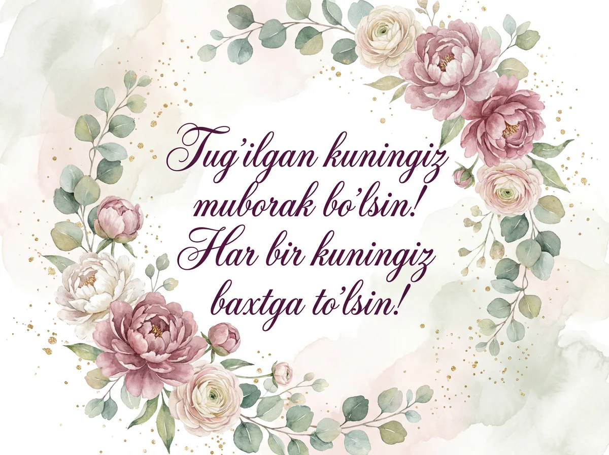 tug'ilgan kuningiz bilan tabriklar