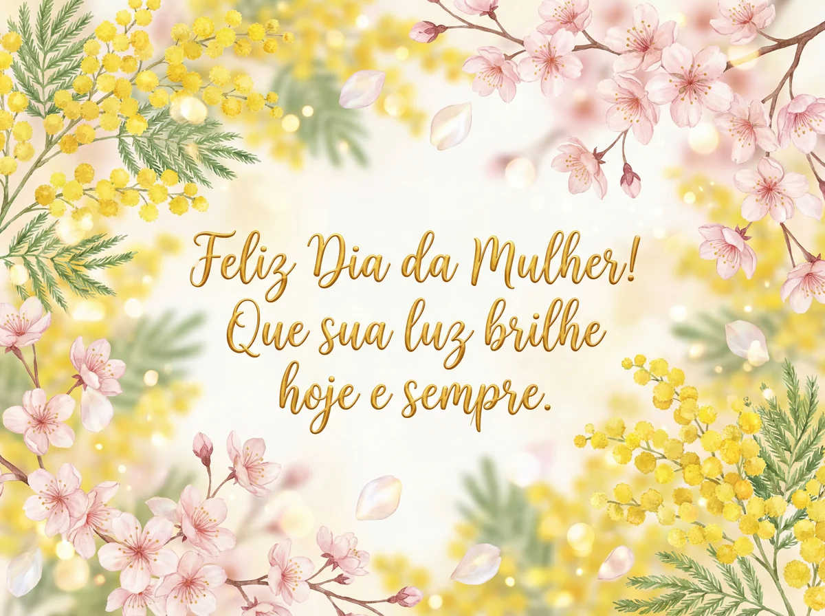Cartão para o Dia Internacional da Mulher