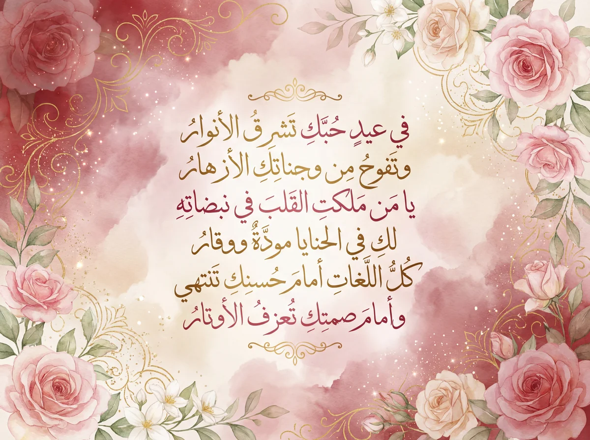 تهاني عيد الحب للحبيبة