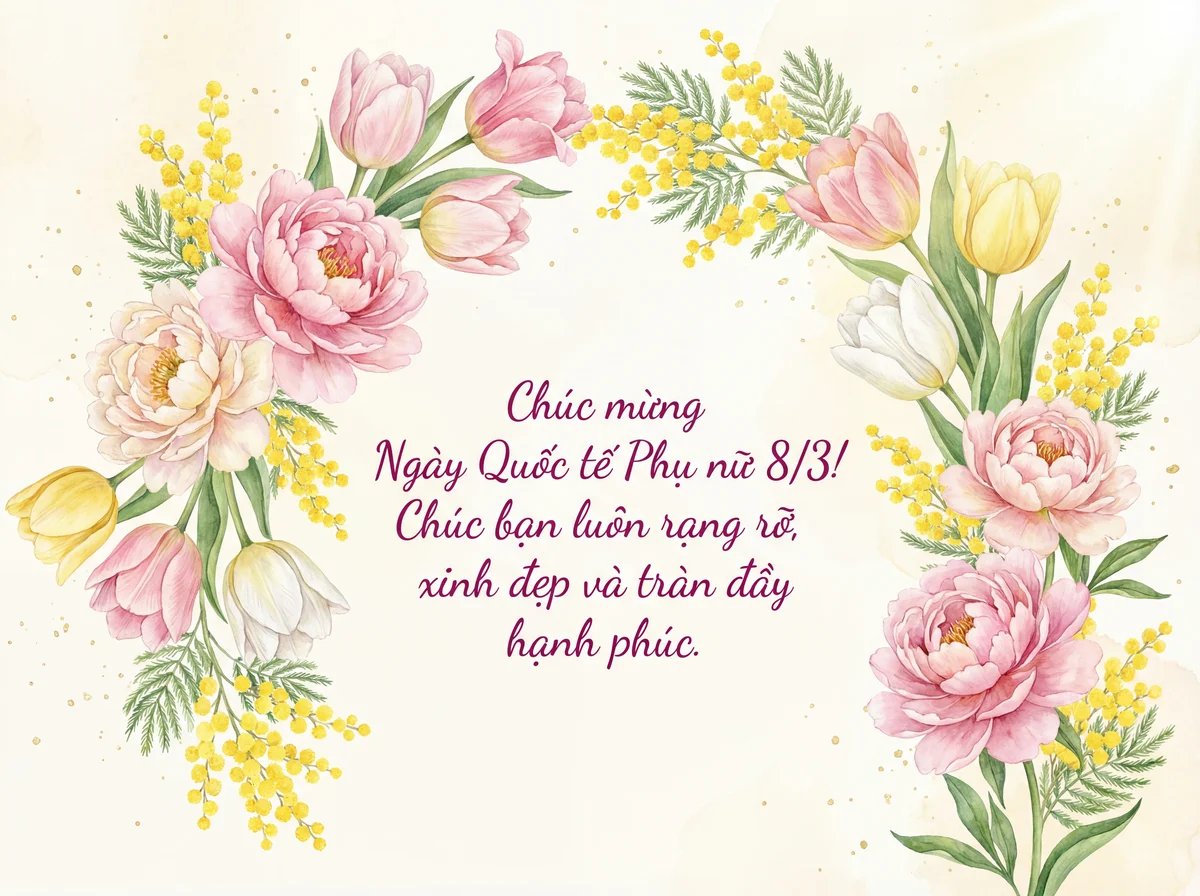 Lời chúc Ngày Quốc tế Phụ nữ 8/3