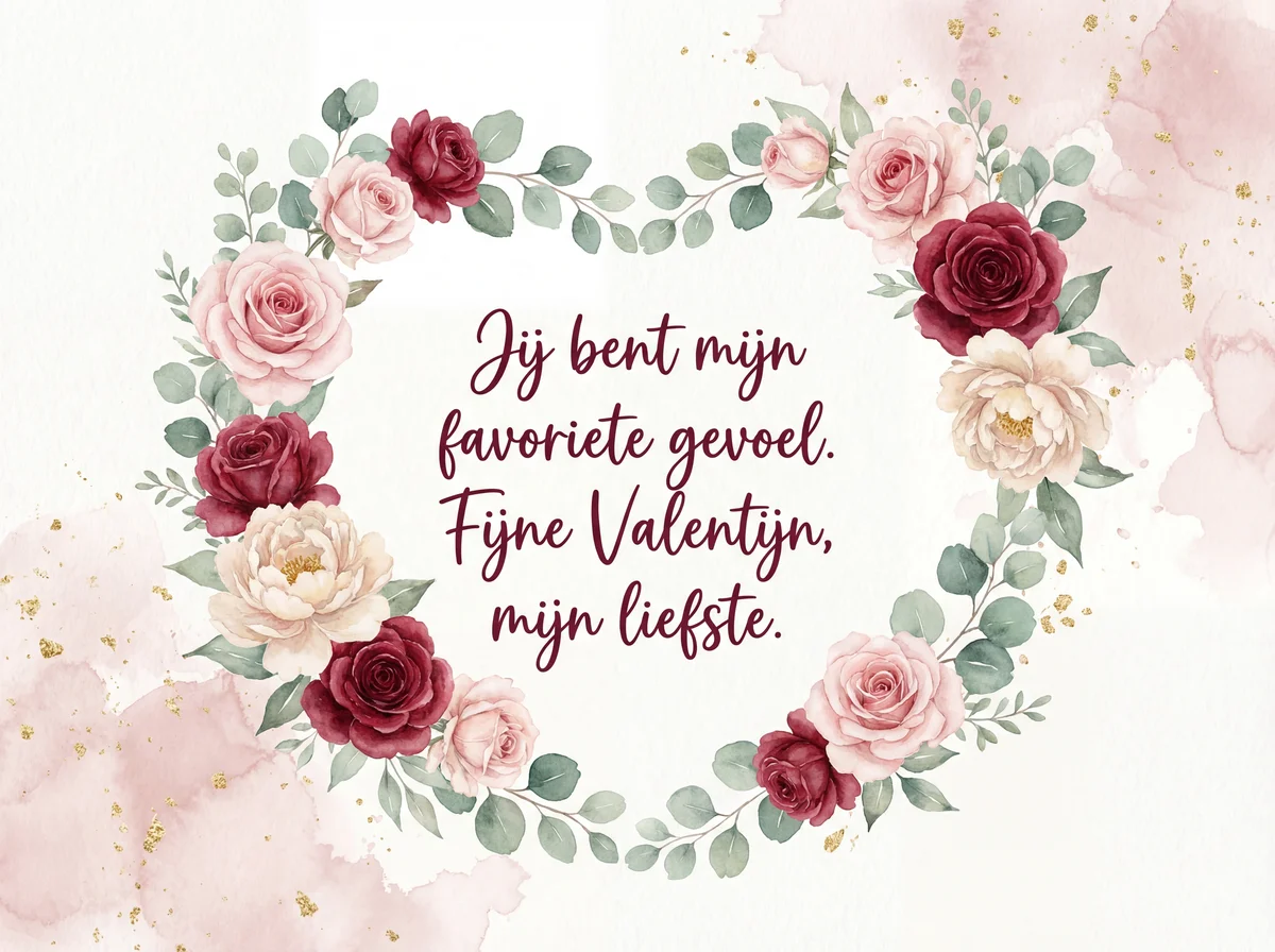 Valentijnskaartje voor mijn geliefde