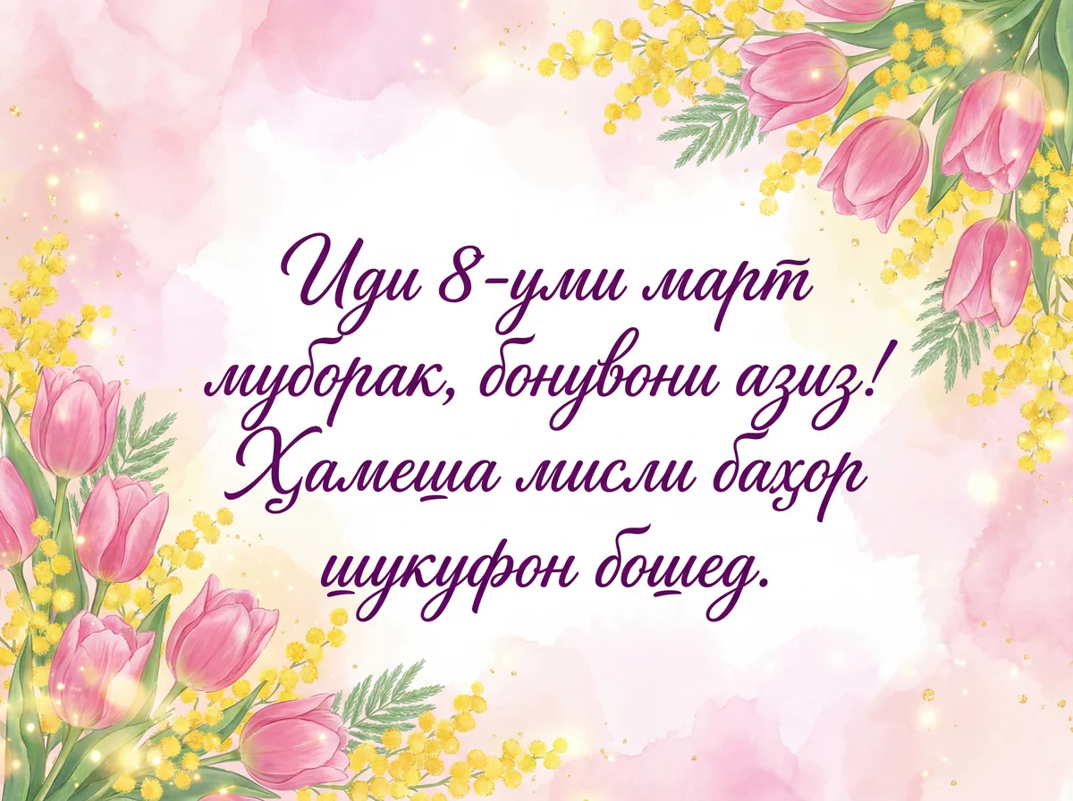 Табрикоти Рӯзи байналмилалии занон