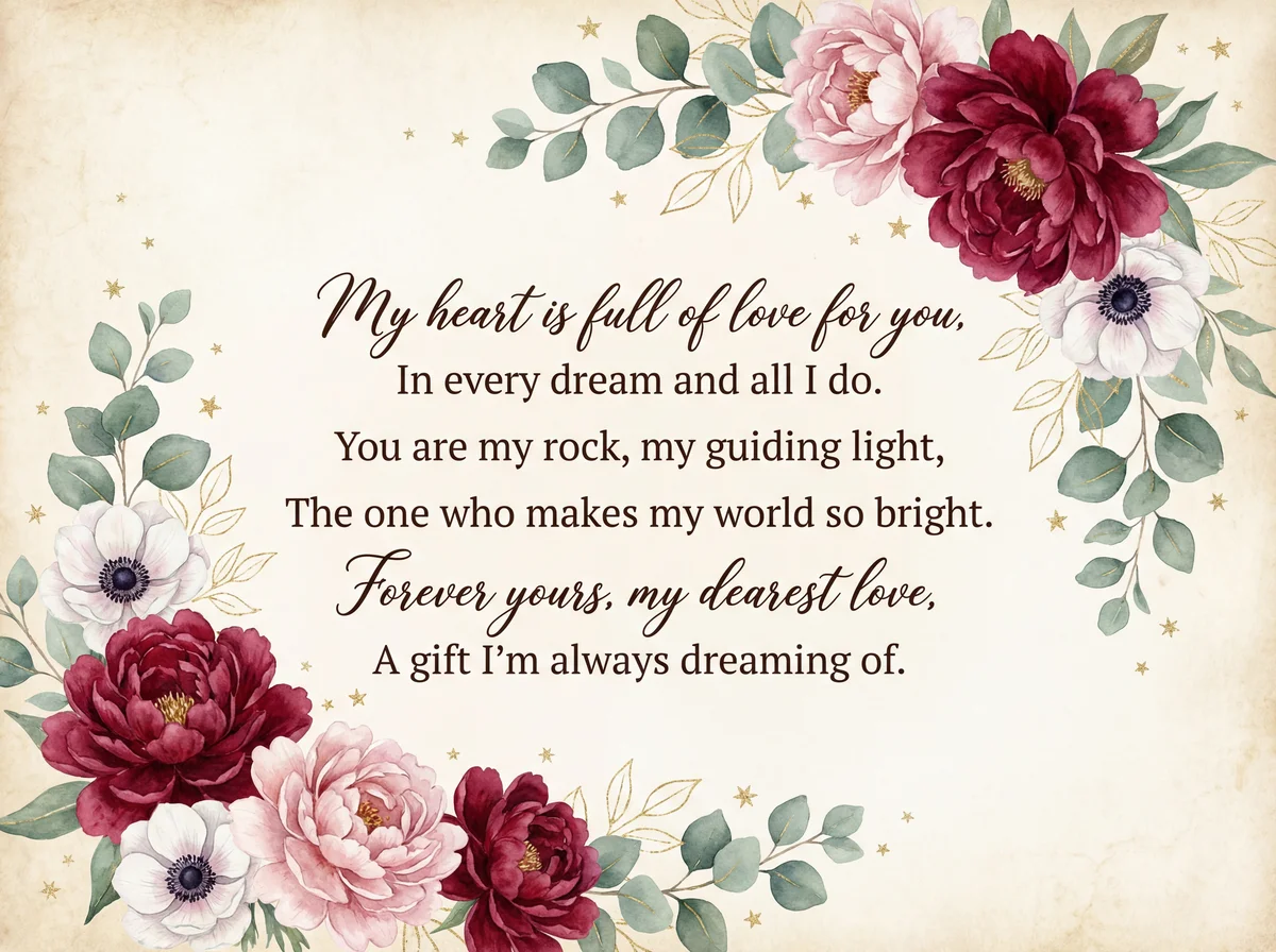 Romantic Valentine's Day message for my husband