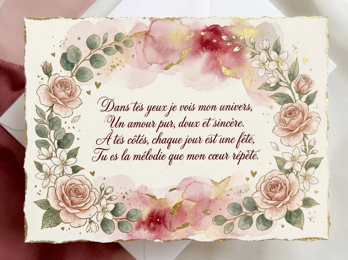 Carte de Saint-Valentin pour mon amour