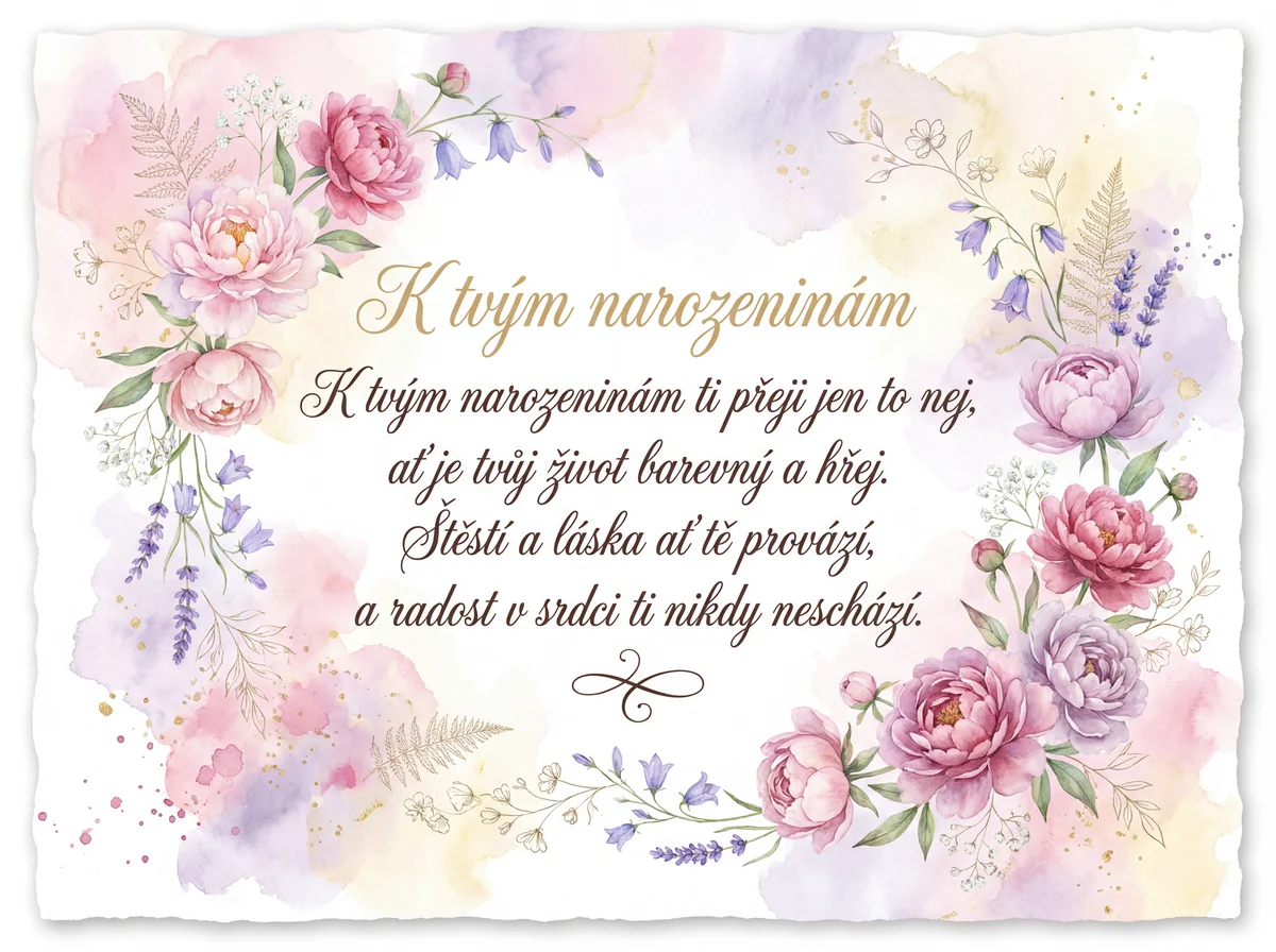 přání k narozeninám pro kamarádku