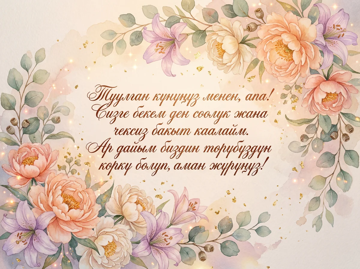 Туулган күнүң менен куттуктоо энеме