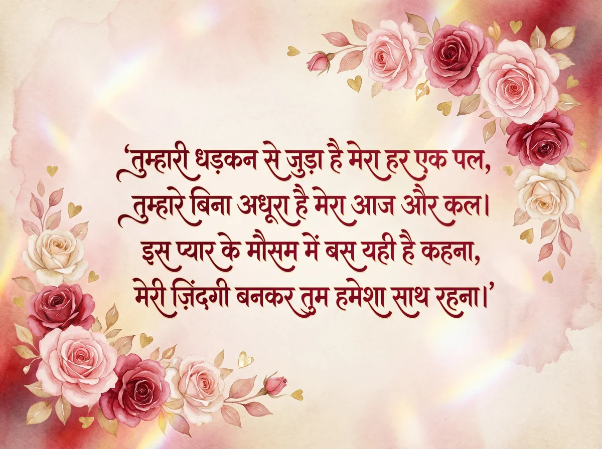 प्रेमी के लिए वेलेंटाइन डे शुभकामना कार्ड