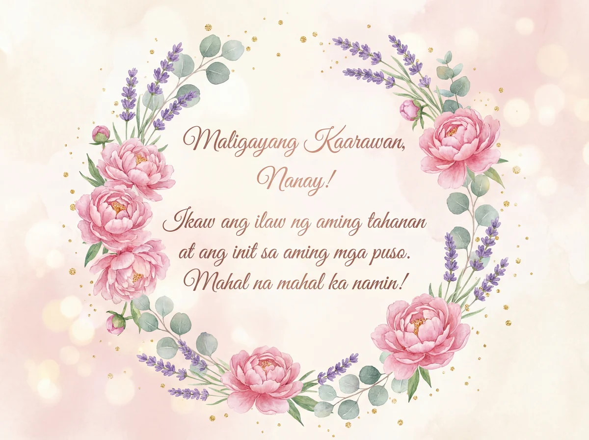 maligayang kaarawan card para sa nanay