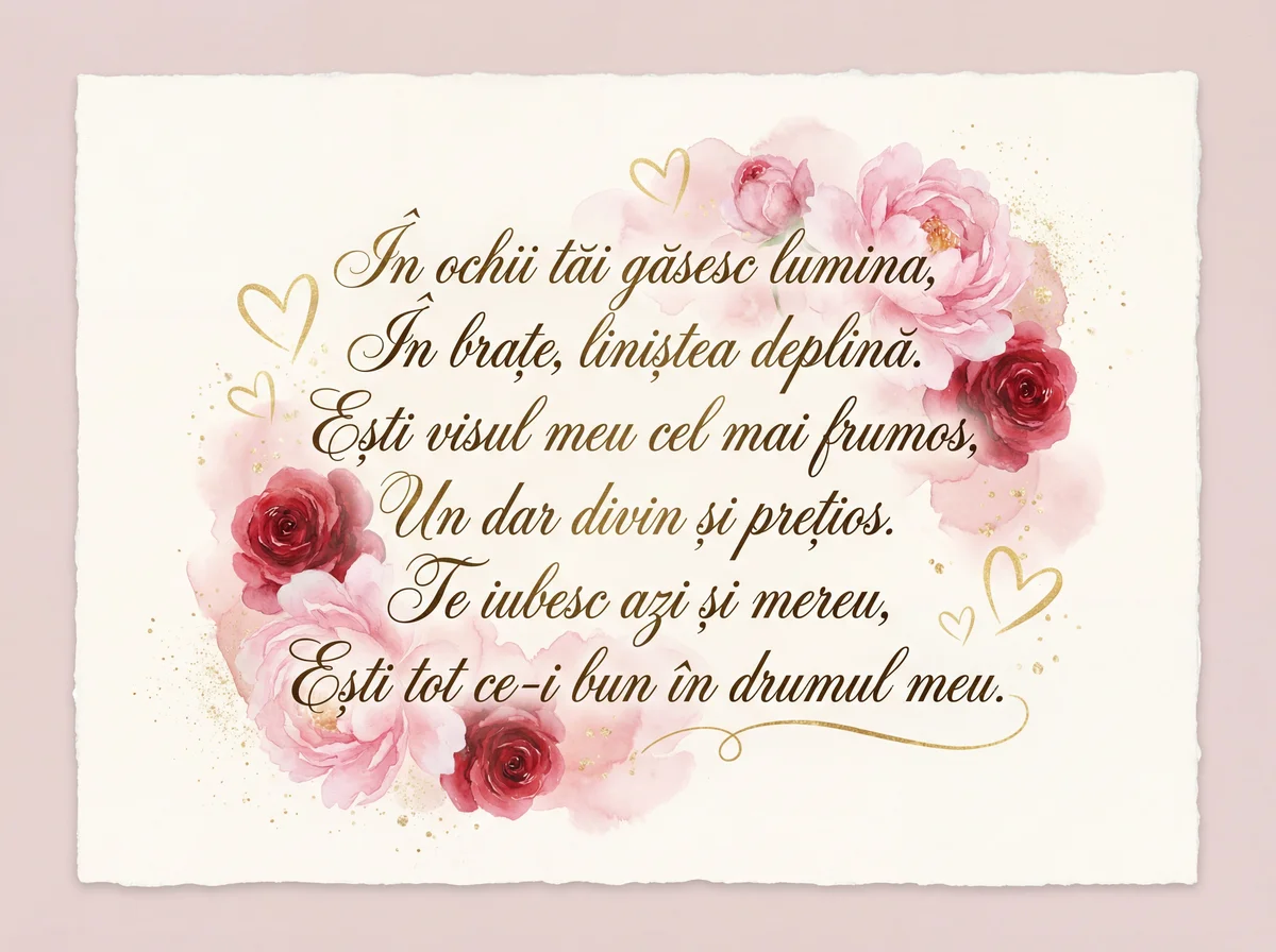 Urări de Ziua Îndrăgostiților pentru iubita mea