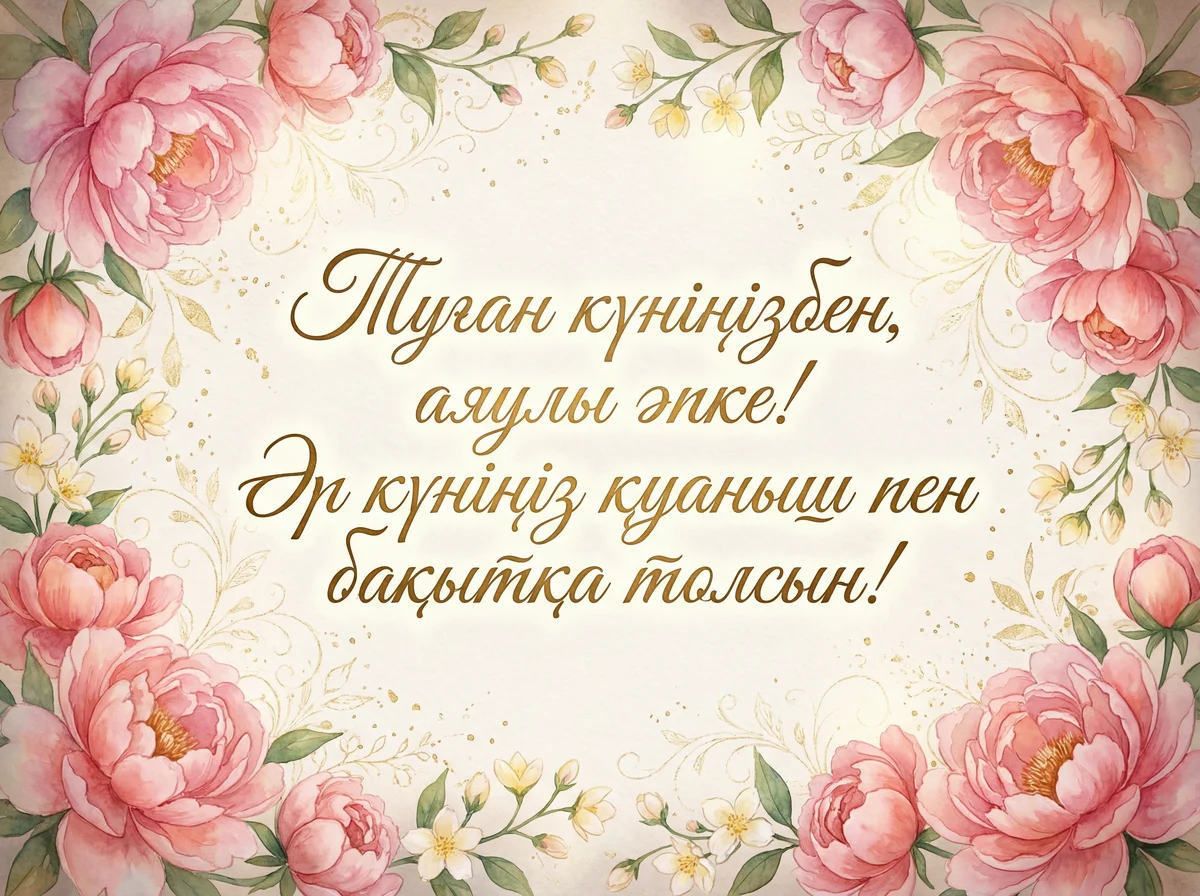 Әпкеме туған күніне құттықтау