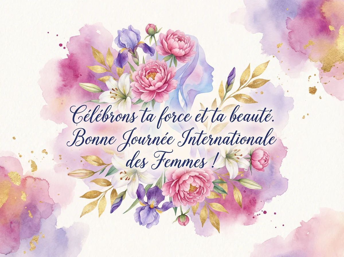 Carte de vœux pour la Journée Internationale des Femmes