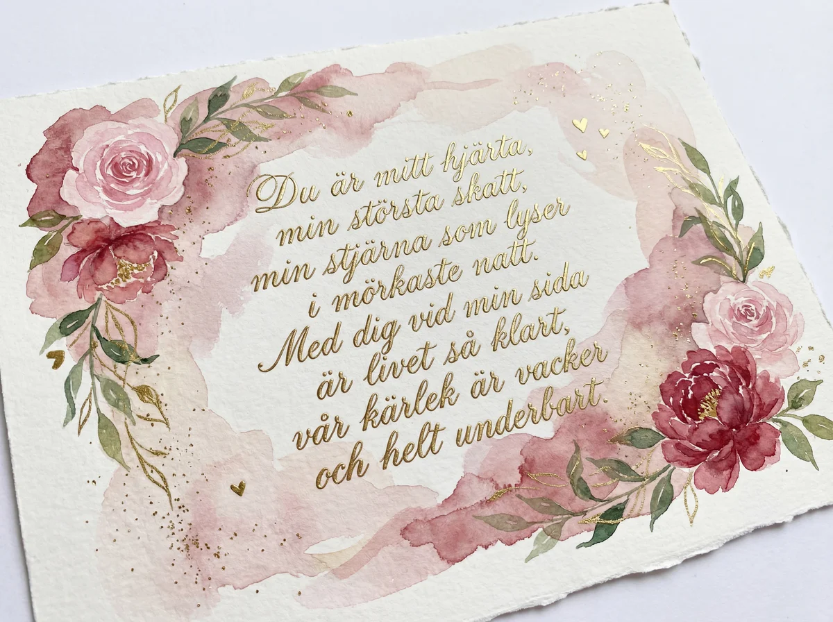 Alla hjärtans dag hälsning till min älskling