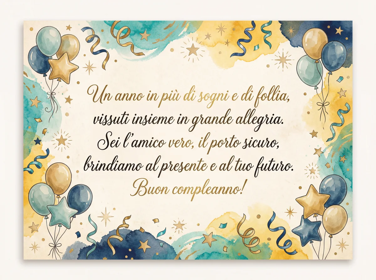 auguri di buon compleanno al mio migliore amico