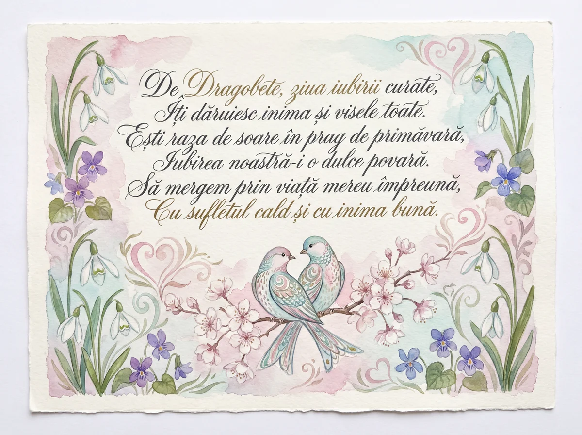 felicitări de Dragobete pentru iubitul meu