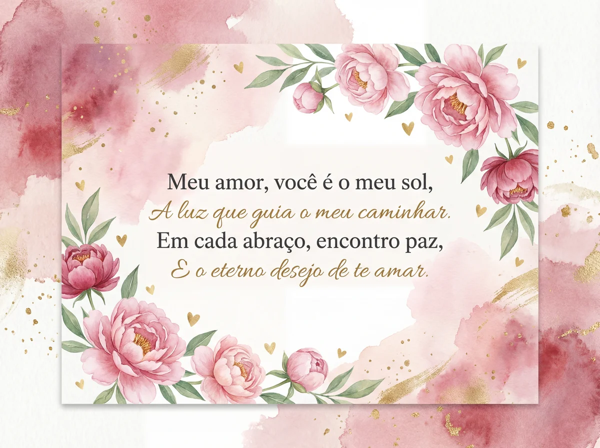 cartão de Dia dos Namorados para meu amor