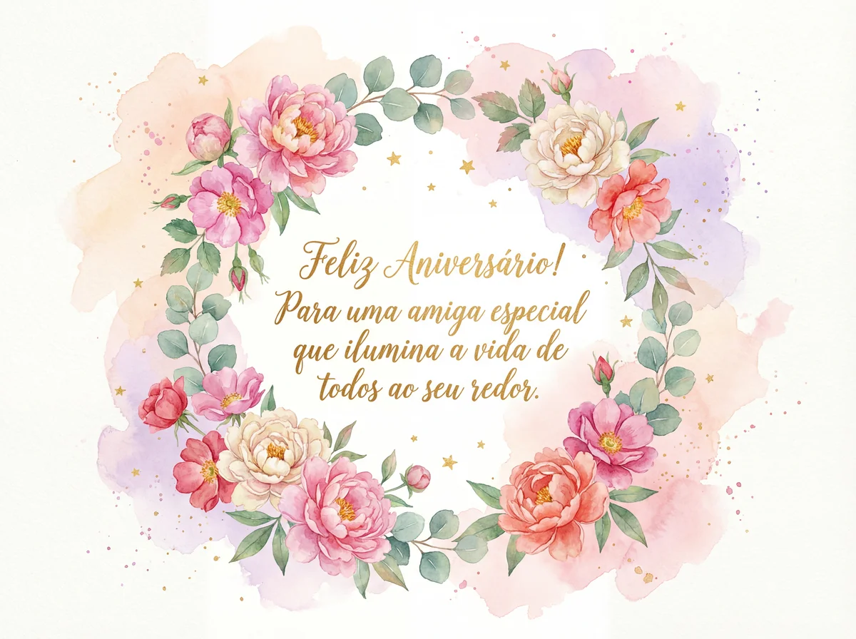 cartão de aniversário para uma amiga especial