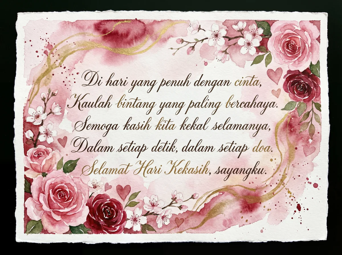 Ucapan Hari Kekasih untuk kekasih tersayang