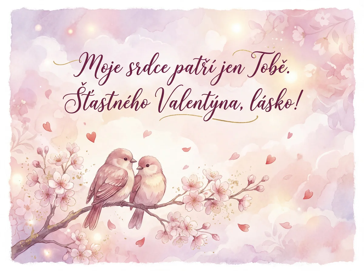 Valentýnské přání pro moji lásku