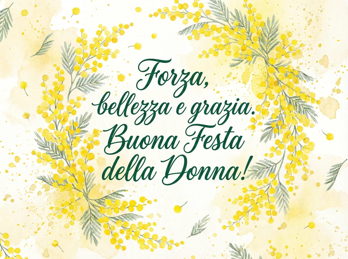 Biglietto di auguri per la Festa della Donna