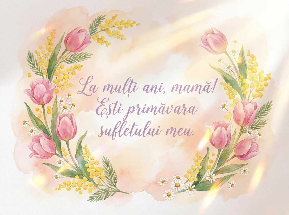felicitare de 8 Martie pentru mama