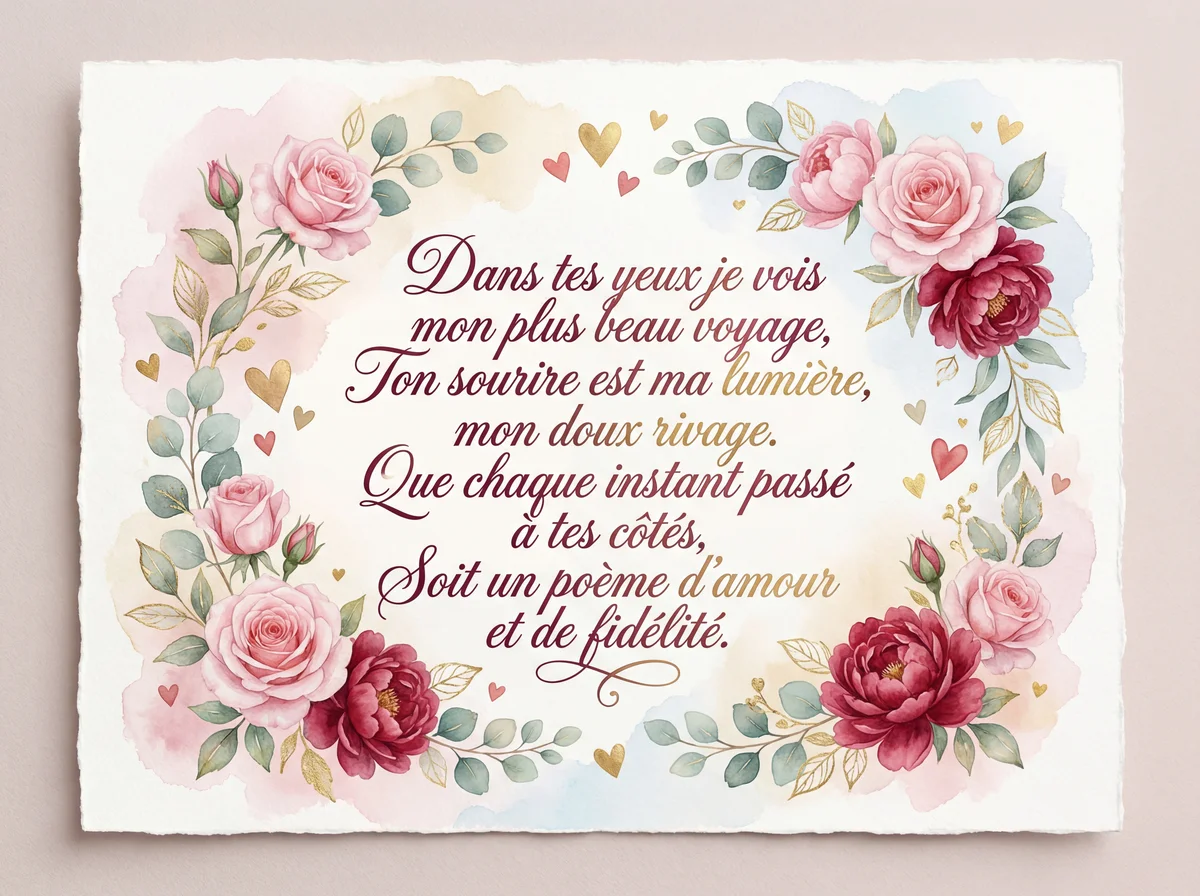 Carte de Saint-Valentin pour mon amour