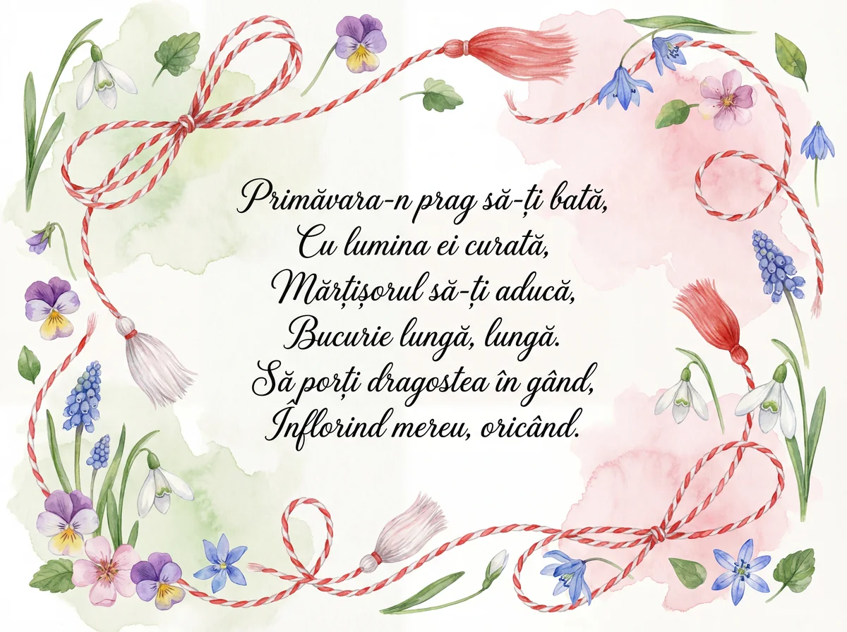 Urări de Mărțișor pentru o persoană dragă