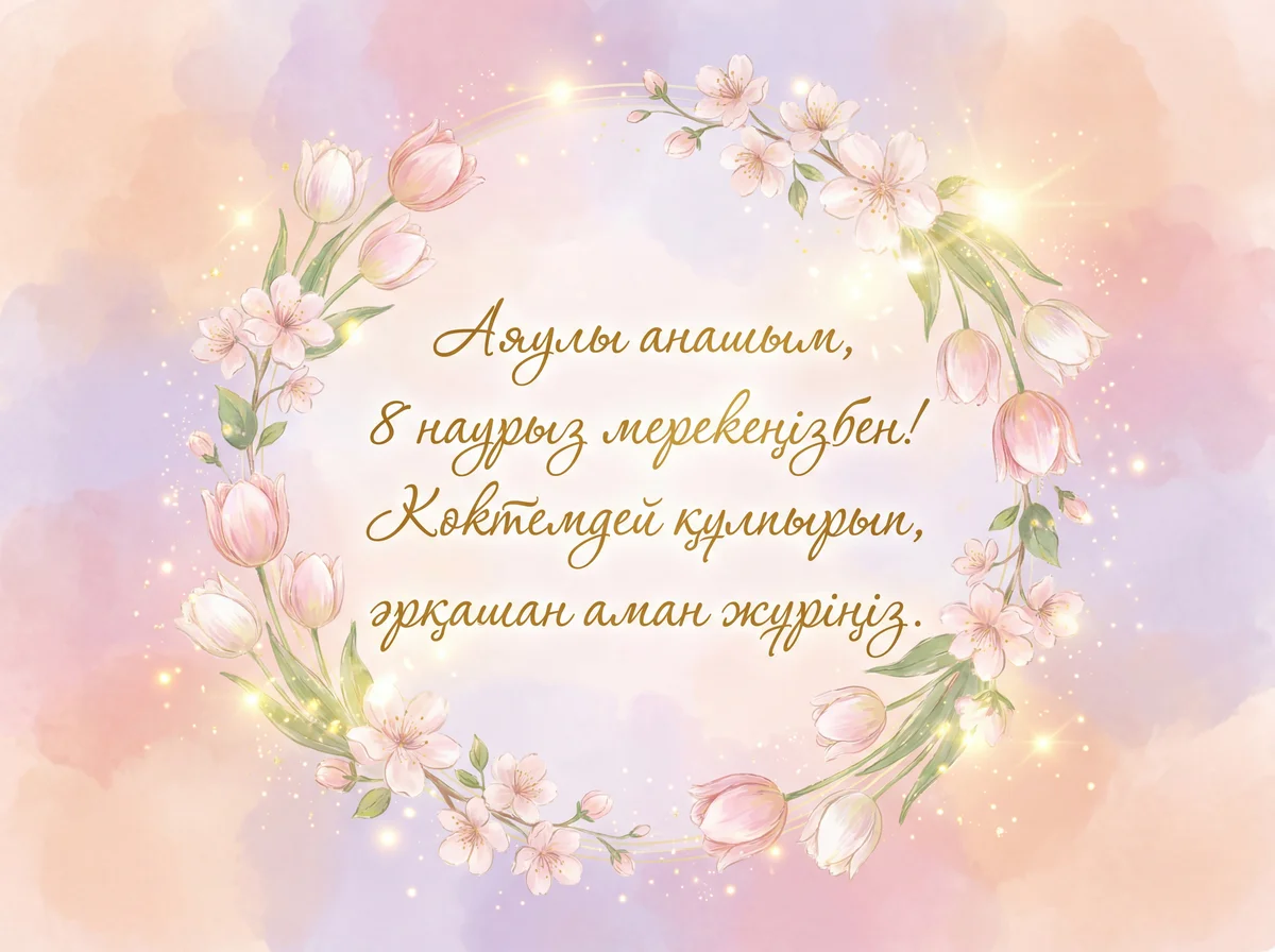 8 наурызға арналған анаға құттықтау