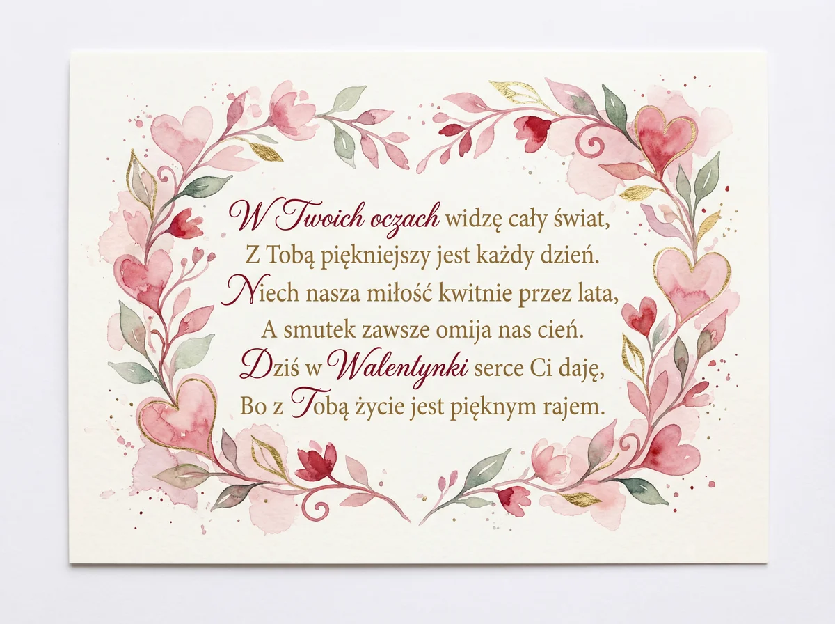 kartka walentynkowa dla ukochanej osoby