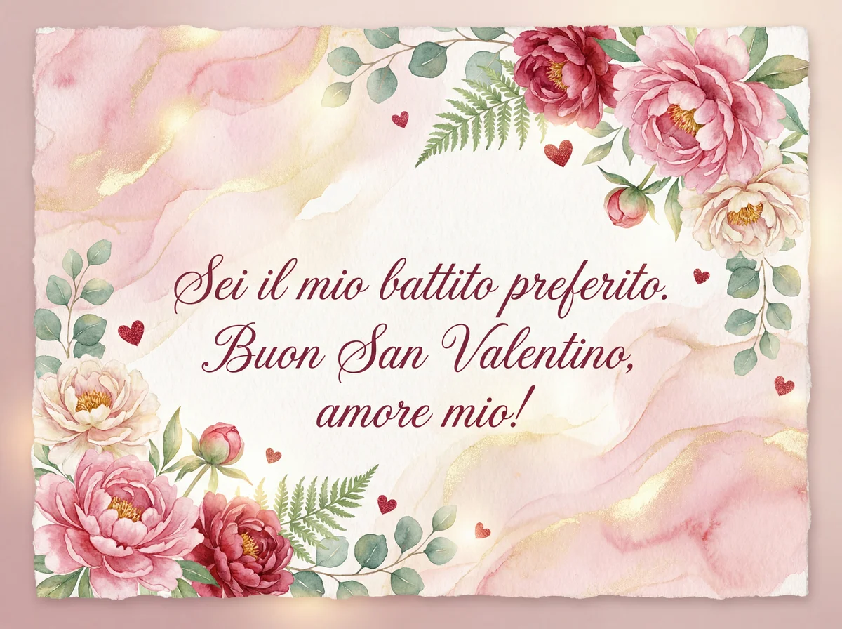 biglietto San Valentino per fidanzata