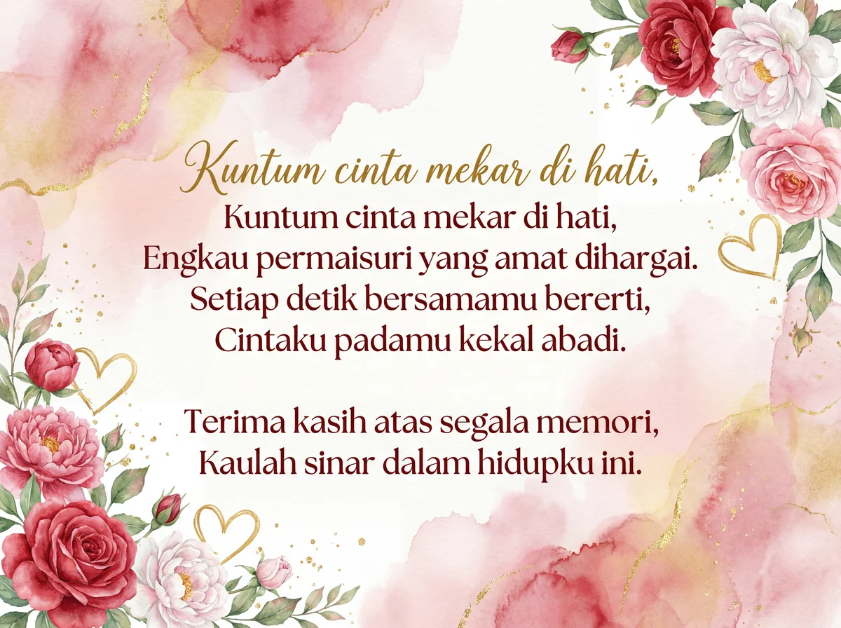 Ucapan Hari Kekasih romantis untuk isteri tercinta