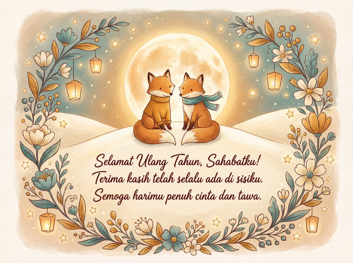 ucapan selamat ulang tahun untuk sahabat tersayang