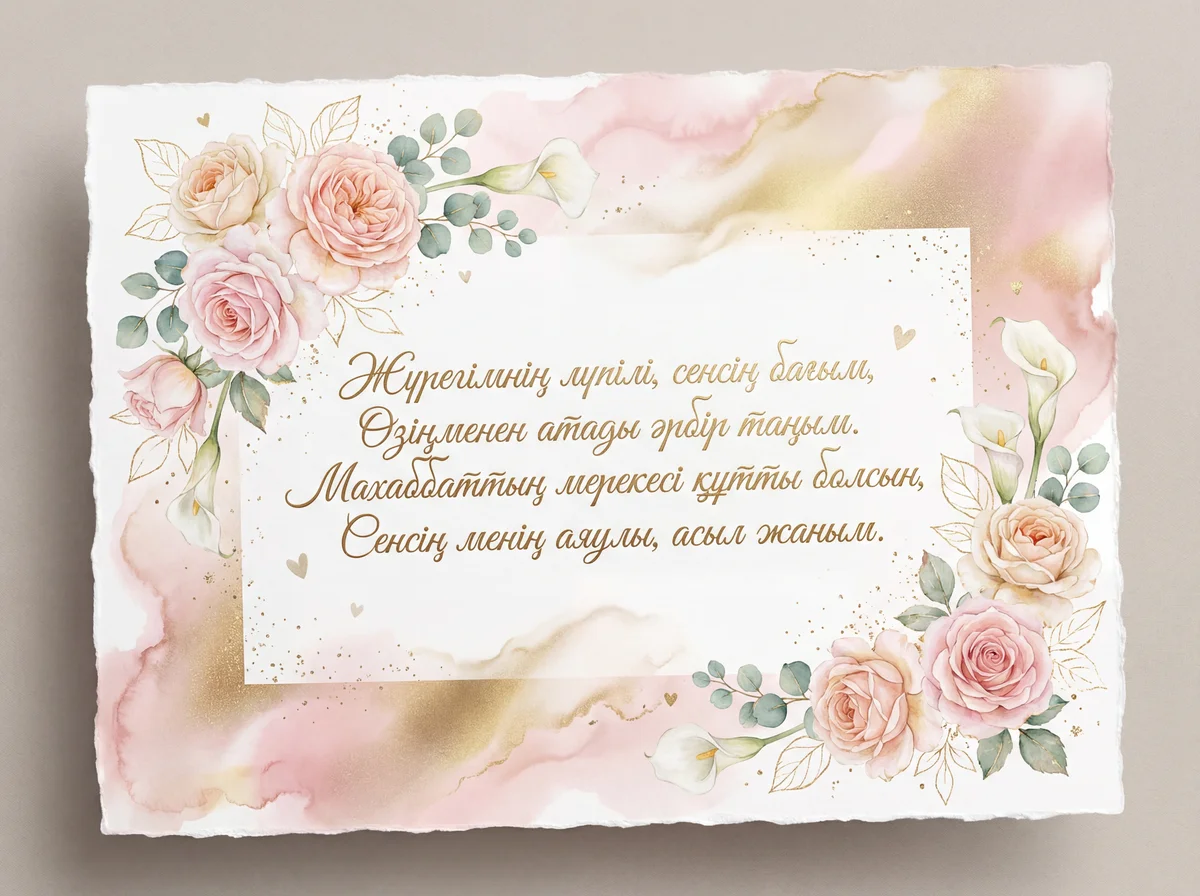 Сүйіктіме Махаббат күніне тілек