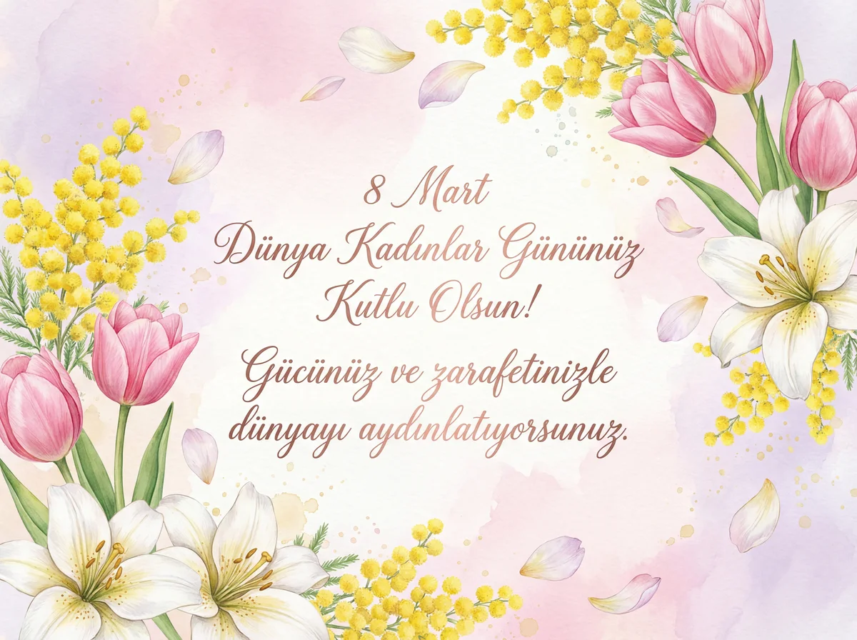 8 Mart Dünya Kadınlar Günü için kutlama mesajı